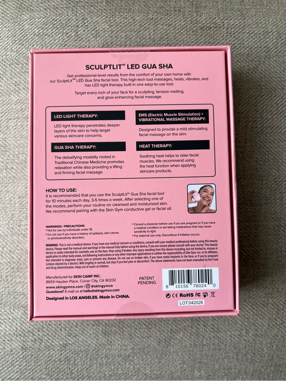 Skin Gym SCULPTLIT LED Gua Sha Skincare Tool - Picture 7 of 7